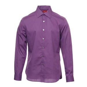 Alfani Red Purple Micro Striped Button Down Shirt